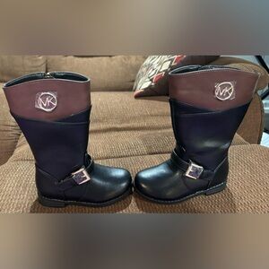 Michael Kors riding boots 2 tone toddler size 7